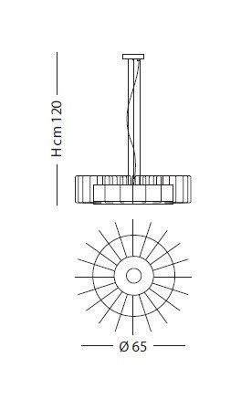 Lampa Wisząca Futura SP S/283 złota Sillux