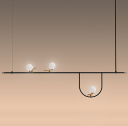 Nowoczesny Zwis Artemide Yanzi 1104010A