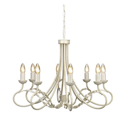 Elstead Lighting Lampa wisząca Olivia OV8-IVORY-GOLD