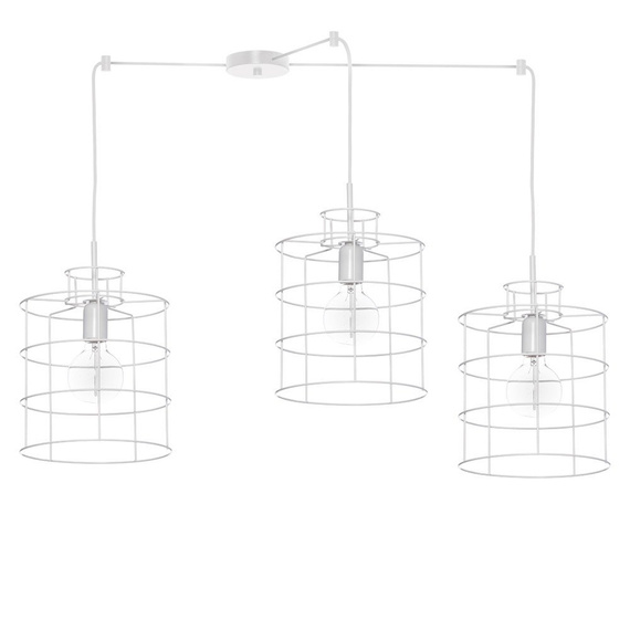 Lampa wisząca Ramko Lana 3 biała