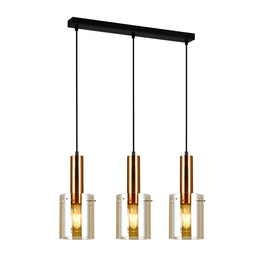 Żyrandol Italux Sardo Pnd-5581-3-Bro+Amb