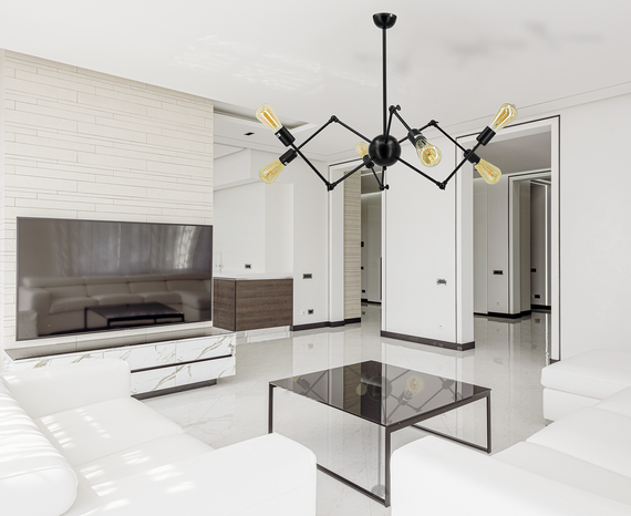 Żyrandol Elem Spider 6767/6 BLACK