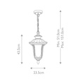 Lampa Wisząca Elstead Chicago CC8-S-BK