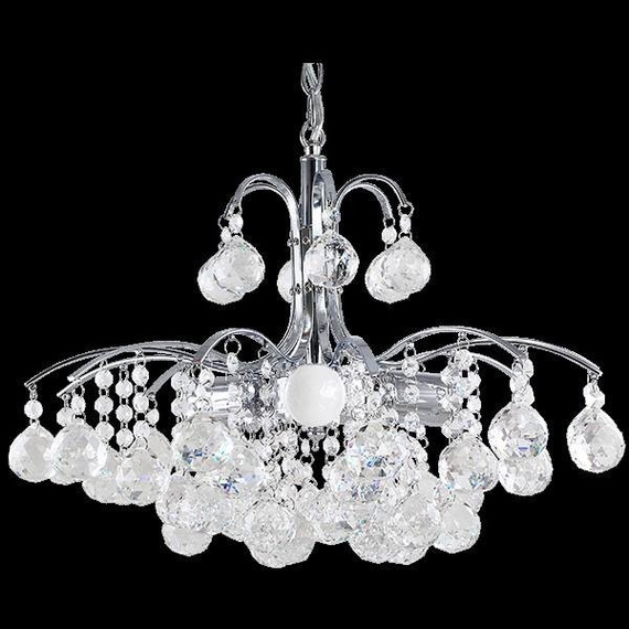 Lampa Wisząca kryształowa Elem Monte Carlo 6247/3 8C chrom