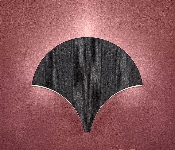 Lampa Ścienna MASIERO Palm A czarno-szary