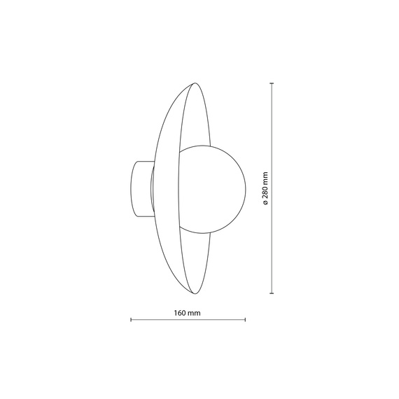 Lampa Ścienna TK Lighting Slate 11352