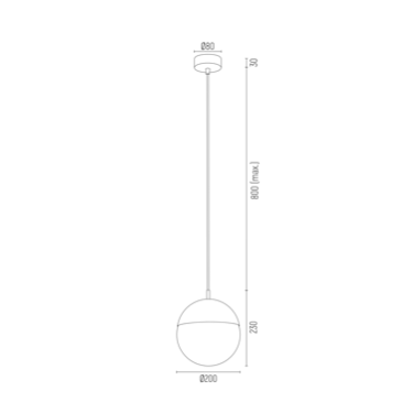 Lampa Wisząca Argon Livia 4029