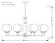 Lampa wisząca Kutek Mood Artu ART-ZW-8 (Z) G