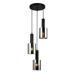 Żyrandol Italux Sardo Pnd-5581-3A-Bk+Sg