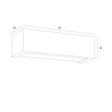 Oprawa Ścienna Argon Caserta 8250