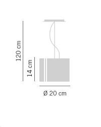 Żyrandol Lampade Italiane REFLEX 1001/20 cristal 20 cm