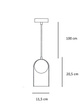 Lampa wisząca nad wyspę Berella Light Tiga 1 BL0501