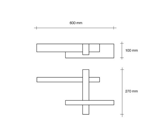 Kinkiet LED Sforzin Magnesia 60 cm