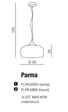 Lampa wisząca AZzardo Parma AZ1331
