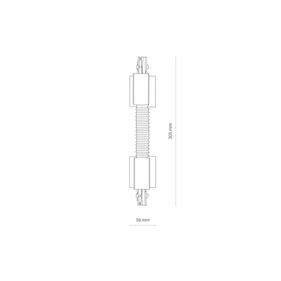 Nowodvorski Ctls Recessed Power Flex Connector 8676 złączka łamana do szynoprzewodów