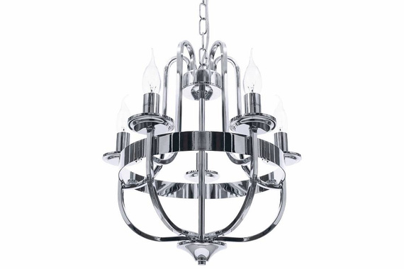 Lampa zwieszana Chromowy Berella Light Erno 5 BL0738