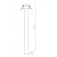 Oprawa do zabudowy Berella Light Gota 300 BK BL5187