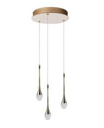 Azzardo Lampa wisząca Dalma 3 Złoty AZ6010