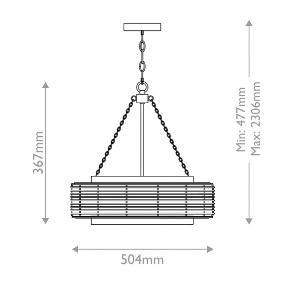 Żyrandol Elstead Lighting QZ-WAYLON-4P-AWH
