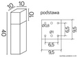 Słupek Oświetleniowy SU-MA Cube Max CB-MAX 400 DG