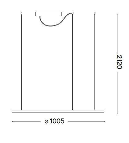 Lampa wisząca Ideal Lux Hulahoop D100 258751