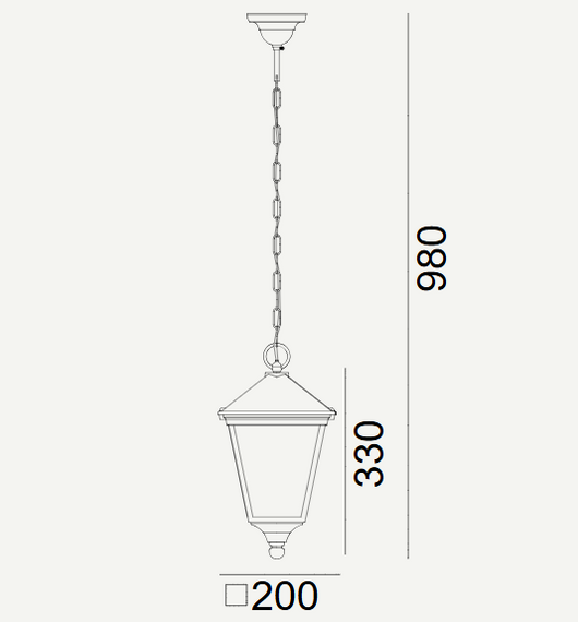 Lampa wisząca 481A/BL London Norlys 