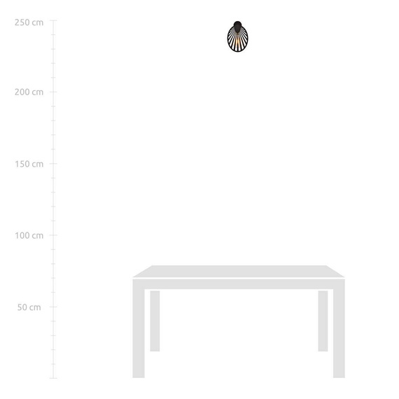 Lampa ścienna TALIA K1 czarny (1181/K1) - Emibig