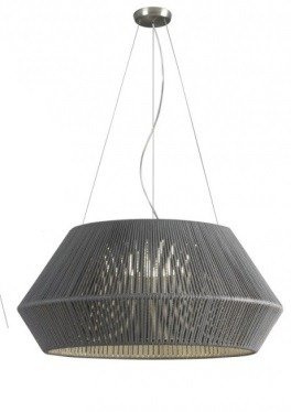 Lampa wisząca OLE iluminacion BANYO 22810/53 szary/chom 53 cm