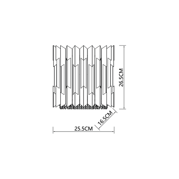 Lampa Ścienna Milagro Ritz ML0398 Chrom