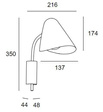 Lampa ścienna Organic LEDS 05-7582-05-05 Grok