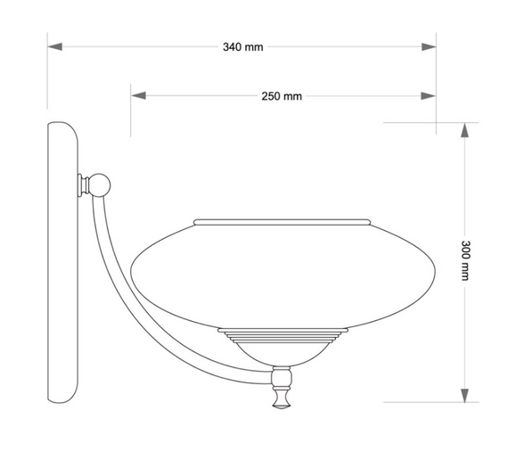 Kutek Kinkiet SAN-K-1(P)CR San marino