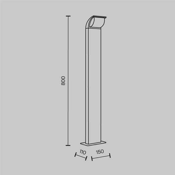 Maytoni Stock Lampa stojąca zewnętrzna O446FL-L7GF3K
