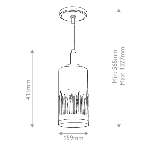 Lampa Wisząca Quintiesse Qn-Sawgrass-Mp-Dg-O