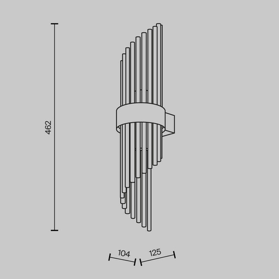 Maytoni Lampa ścienna Frame MOD174WL-02G