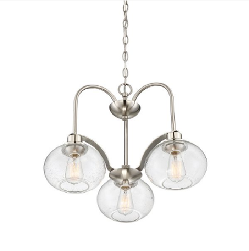 Lampa Wisząca Elstead Lighting Trilogy QZ-TRILOGY3-BN Nikiel