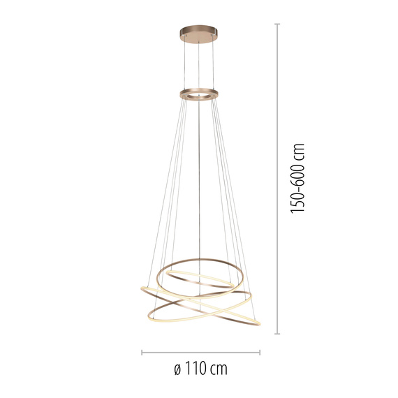 Lampa Wisząca Zuma Line Pure E-flying Rings 003902-035398