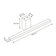 Milagro Artemis IP44 ML1020 Kinkiet