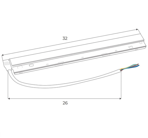Zasilacz wewnętrzny Maxlight Magnetic MA0004 100W do szyn magnetycznych