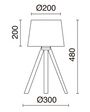 Lars 845B-G05X1A-50 Novolux Exo Lampa podłogowa