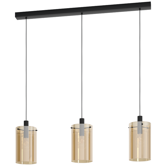 Zwis nad barek Eglo Polverara 3x40W E27