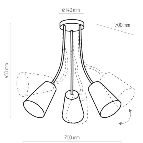 TK Lighting Wire 1711 Plafon