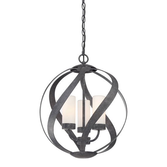 Lampa wisząca Elstead Lighting Blacksmith QN-BLACKSMITH-3P-OBK