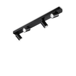 Ideal Lux Rudy Pl4 Round Nero Plafon 229072