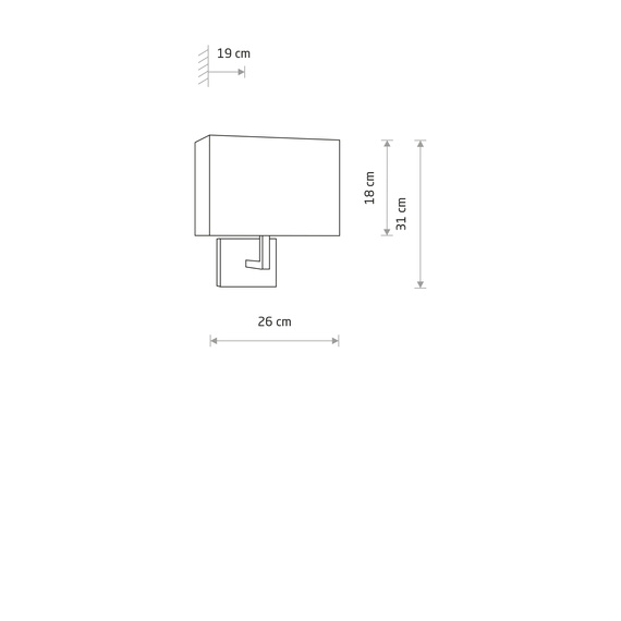 Lampa Ścienna Nowodvorski Hotel Mood 11787