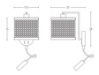 Lampa Ścienna Zambelis 20355