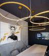 Lampa wisząca biała LED Ramko Echo 60+90+120