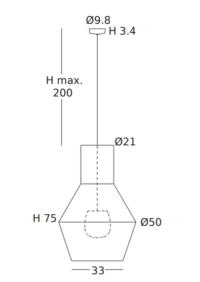 Lampa wisząca OLE iluminacion Tina ODIP29840/50 white