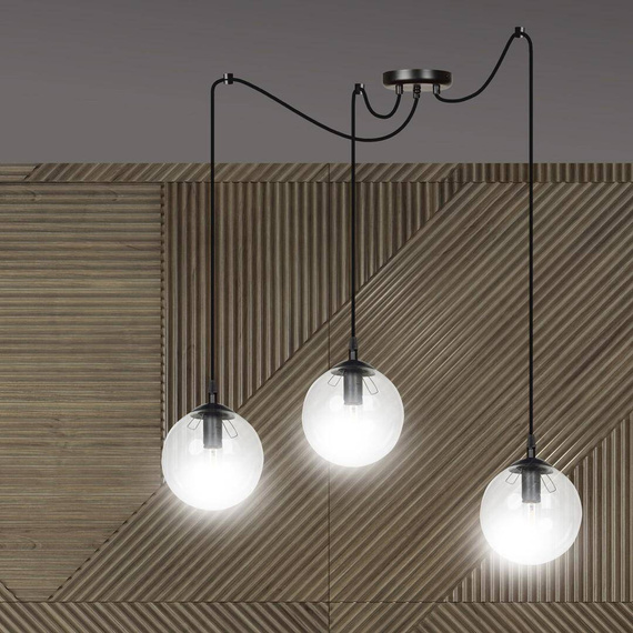 Zwis GIGI 3 BL TRANSPARENT czarny (936/3) - Emibig