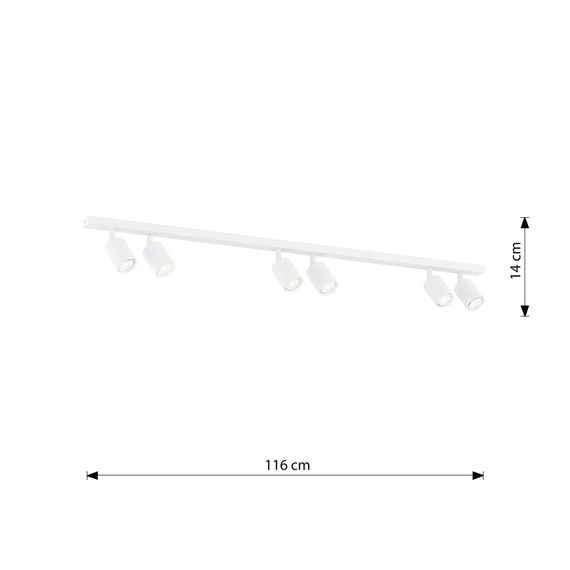 Emibig Flash 6 White (1313/6) Plafon