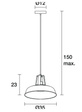 Kaira 605A-G04X1A-10 Lampa wisząca Novolux Exo 